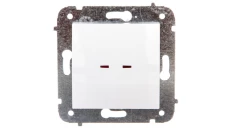 CARLA Łącznik pojedynczy z podświetleniem biały 1723-10