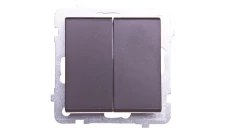 SONATA Łącznik schodowy + pojedynczy czekoladowy metalik ŁP-9R/m/40