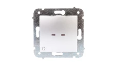 CARLA Przycisk światło z podświetleniem srebrny 1726-16