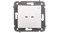 CARLA Przycisk dzwonek z podświetleniem biały 1727-10