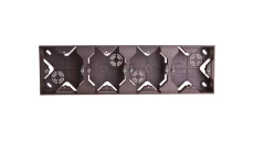 IMPRESJA Puszka natynkowa poczwórna tytan PNP-4Y/23