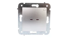 CARLA Przycisk dzwonek z podświetleniem srebrny 1727-16