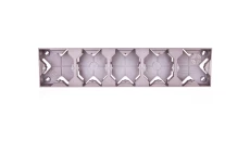 IMPRESJA Puszka natynkowa pięciokrotna tytan PNP-5Y/23