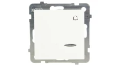 AS Przycisk /dzwonek/ z podświetleniem ecru ŁP-6GS/m/27