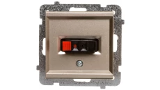 SONATA Gniazdo głośnikowe pojedyncze szampański złoty GG-1R/m/39