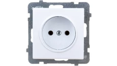 SONATA Gniazdo pojedyncze b/u białe GP-1R/m/00