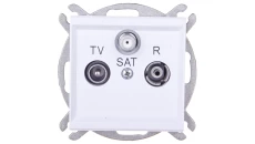 SONATA Gniazdo antenowe RTV-SAT końcowe białe GPA-RS/m/00