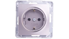 IMPRESJA Gniazdo pojedyncze z/u Schuko tytan GP-1YS/m/23