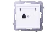 SONATA Gniazdo telefoniczne pojedyncze RJ11 białe GPT-1R/m/00