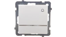 SONATA Przycisk /dzwonek/ z podświetleniem ecru ŁP-6RS/m/27