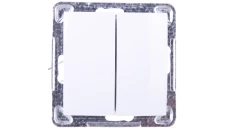 IMPRESJA Łącznik schodowy podwójny biały ŁP-10Y/m/00