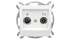 IMPRESJA Gniazdo antenowe RTV końcowe 2,5-3dB ecru GPA-YK/m/27