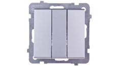 SONATA Łącznik potrójny srebro mat ŁP-13R/m/38