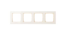 SONATA Ramka poczwórna ecru R-4R/27