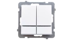 SONATA Łącznik świecznikowy z podświetleniem biały ŁP-2RS/m/00