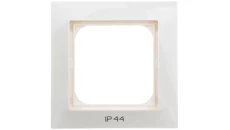 IMPRESJA Ramka pojedyncza do łączników IP44 ecru RH-1Y/27