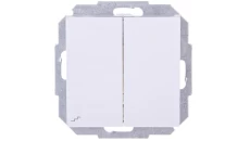 Sentia Łącznik schodowy podwójny 10A biały 1418-10