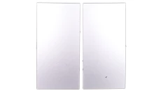 Simon 54 Klawisz podwójny do łaczników/przycików srebrny matowy DKW5/43