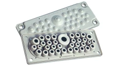 MC35/37 IP67 RAL 7035 kolor szary Przepust wielootworowy z kompletem pinów MBA1F37L11