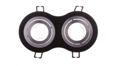 Sufitowa oprawa punktowa MORENA, IP20, okrągła, 2 oczka, czarna