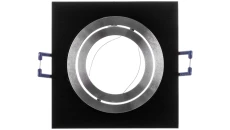 Sufitowa oprawa punktowa MORENA, IP20, kwadrat, czarna
