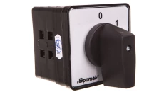 Łącznik krzywkowy 0-1 4P 100A do pulpitu IP65 pokrętło czarne bez ryglowania SK100-2.8210P03