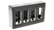 Simon Connect Obudowa natynkowa S500 4-modułowa 8x K45 kompletna szary grafit 51000004-038