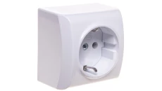 BIS Gniazdo pojedyncze z/u Schuko białe GN-1BS/00