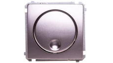 Simon Basic Ściemniacz naciskowo obrotowy (moduł) 20-500W 230V stal inox BMS9T.01/21