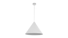 Lampa wisząca CONO WHITE, pojedyncza w kolorze białym, klosz stożkowy Ø46cm, gwint E27 10010 TK Lighting