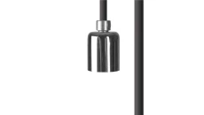 Przewód z oprawką 700cm CAMELEON CABLE GU10 7 M BLACK/CHROME 8628 Nowodvorski