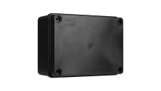 Puszka instalacyjna hermetyczna S-BOX 150x110x70, bez dławików, bezhalogenowa, IP65, czarna