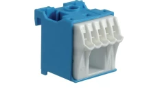 Blok samozaciskow 63A QC niebieski 6 przyłączy 33x30x34mm KN06N