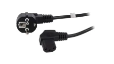 Kabel zasilający kątowy Schuko (type F, CEE 7/7) - C13 5m 93119