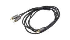 Kabel połączeniowy audio AUX, 3,5 mm stereo, 90 stopni 65277 /0,5m/