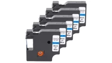 Taśma 5x D1 45016 do drukarki DYMO 12mm 7m niebieska taśma czarny nadruk