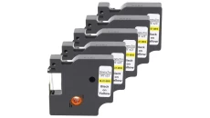 Taśma 5x D1 40918 do drukarki DYMO 9mm 7m żółta taśma czarny nadruk