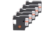 Taśma 5x D1 40917 do drukarki DYMO 9mm 7m czerwona taśma czarny nadruk
