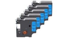 Taśma 5x D1 45806 do drukarki DYMO 19mm 7m niebieska taśma czarny nadruk