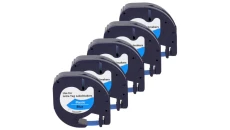 Taśma 5x LT 59426 do drukarki DYMO 12mm 4m niebieska taśma czarny nadruk