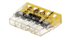 Szybkozłączka 5x 0,5-2,5mm2 transparentna/żółta 2273-205 /100szt./