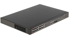 Switch 16x PoE 100Mbps + 2x GbE - PFS4218-16ET-240-V3 Dahua