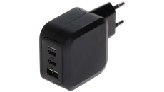 Ładowarka sieciowa Green Cell GC PowerGaN 65W (2x USB-C Power Delivery, 1x USB-A kompatybilne z Quick Charge 3.0)