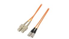 Qoltec Patchcord światłowodowy SC/UPC - FC/UPC Multimode 50/125 OM2 Duplex 2m