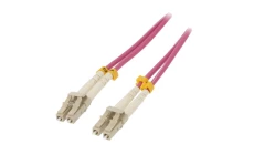 Qoltec Patchcord światłowodowy LC/UPC - LC/UPC Multimode 50/125 OM4 Duplex 1m