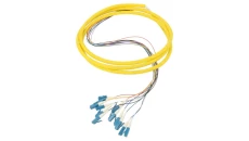 Qoltec 12 x Pigtail światłowodowy LC/UPC Singlemode G657A2 2m