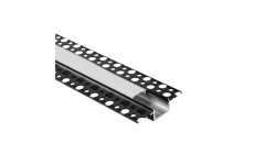 Profil GPS01 podtynkowy czarny + klosz transp. 1m