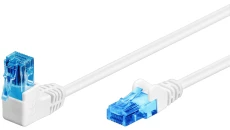 patchcord CAT 6A U/UTP kątowy 1x 90, biały, 10m 51540