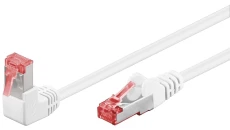 patchcord CAT 6 S/FTP kątowy 1x 90, biały, 5m 51553