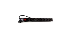 GT Networks Listwa zasilająca PDU 19 1U 1F 16A 8 x CEE 7/5 (PL/FR) wyłącznik z LED 3m